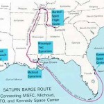 Route of the Barge from Tenn. to Fla.