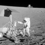 Apollo 12 Astronauts visit Surveyor 3