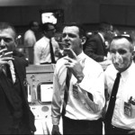 Mission Control celebrates the end of a very successful Apollo 7 mission