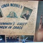 Lithograph print of the negative that flew on Apollo 9, with signatures of Grumman engineers and mechanics